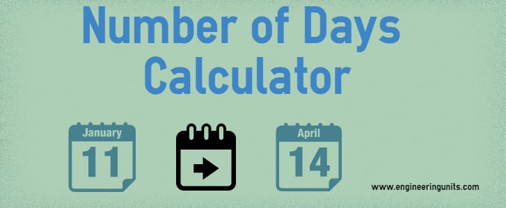 Number of Days Calculator Engineering Units
