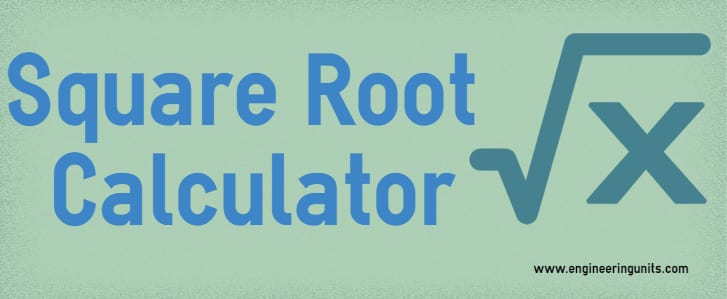 Free Online Square Root Calculator - For Lazy Mind.