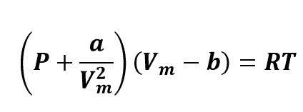 Van der Waals equation: