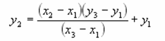 linear interpolation formula