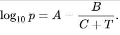 Antoine Equation Calculator 1 antoine equation calculator